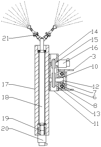 A high-voltage line temperature automatic monitoring device