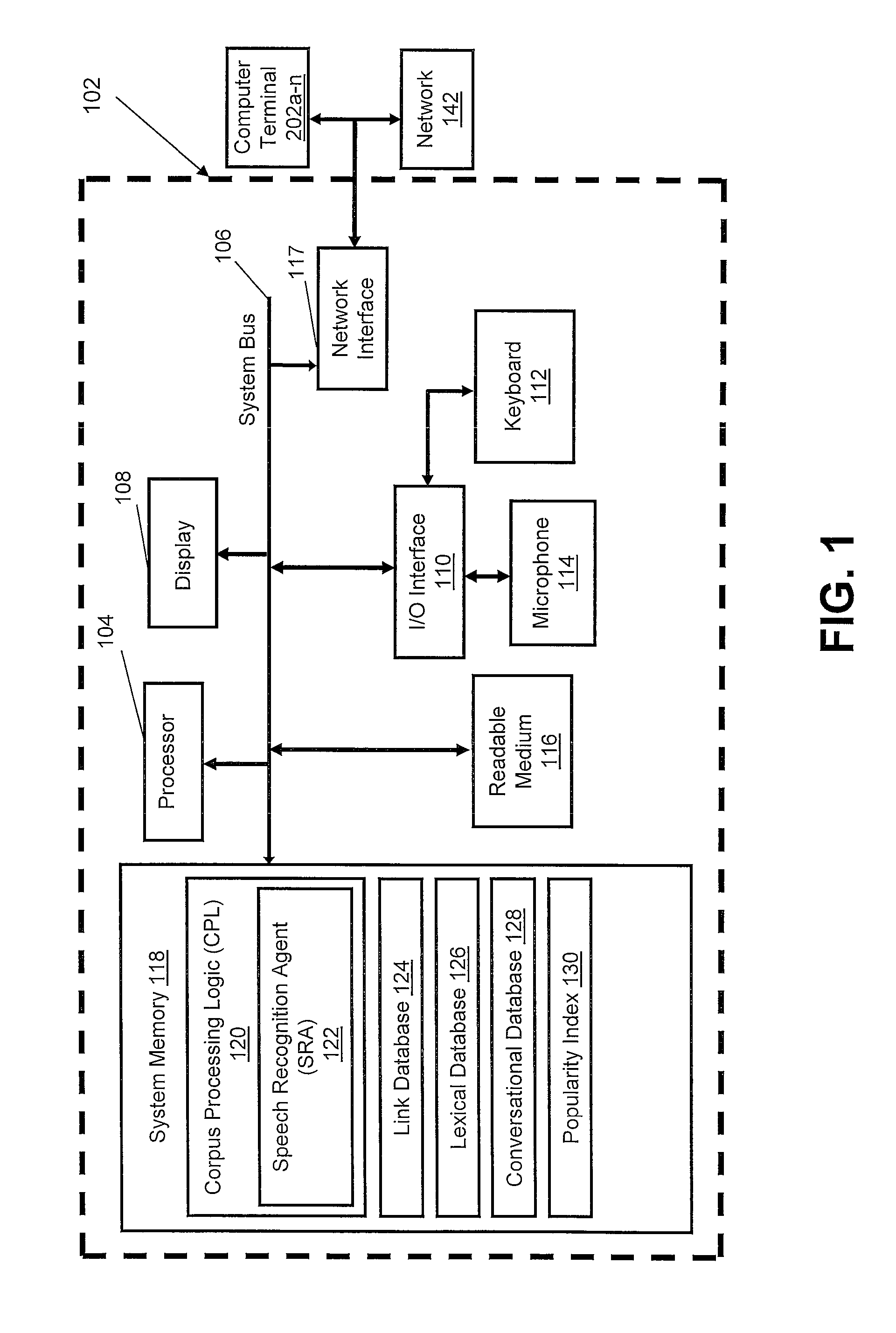 Data processing system for autonomously building speech identification and tagging data