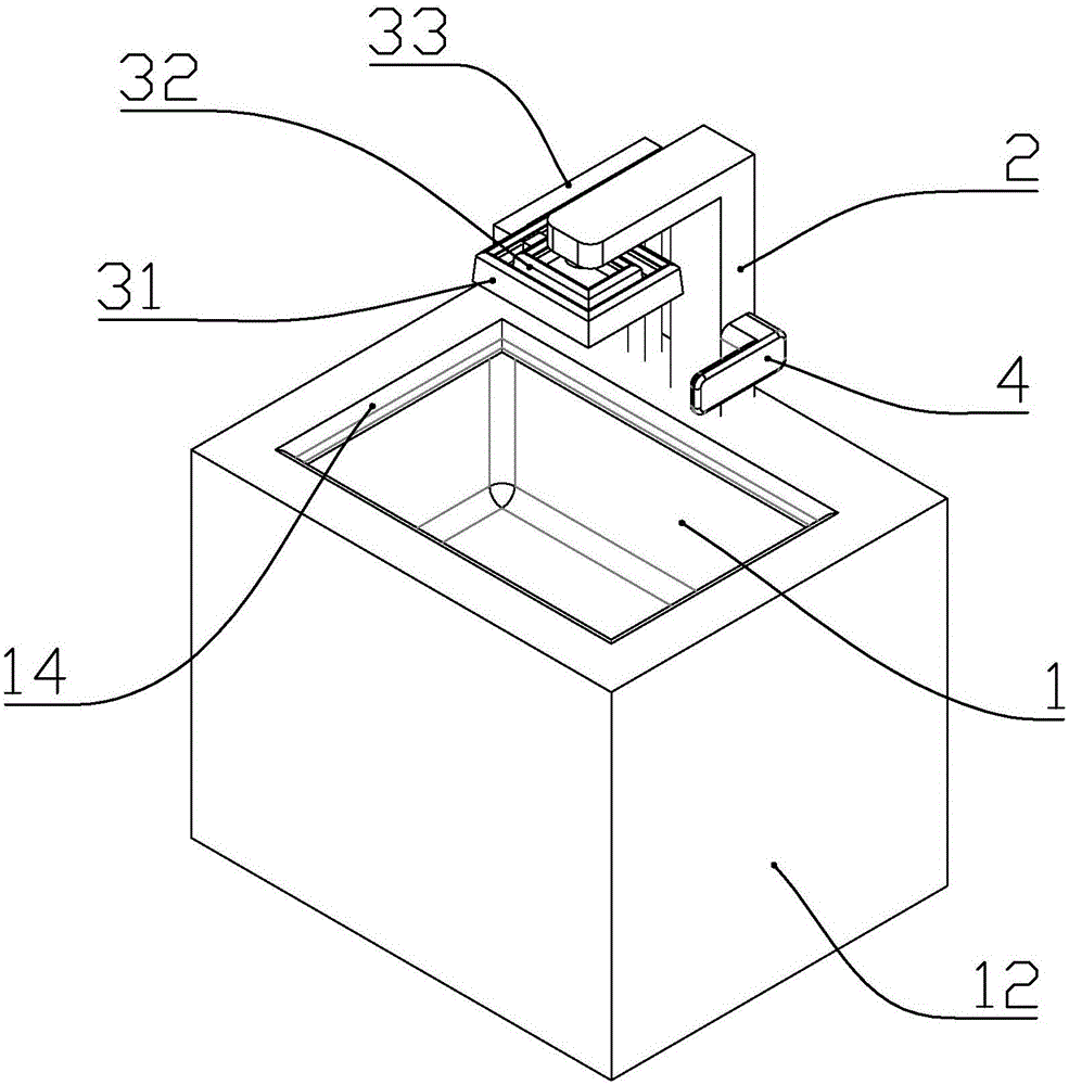 Automatic splashing-preventing wash basin device