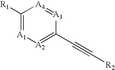 Heteroaryl-substituted alkyne compounds and method of use