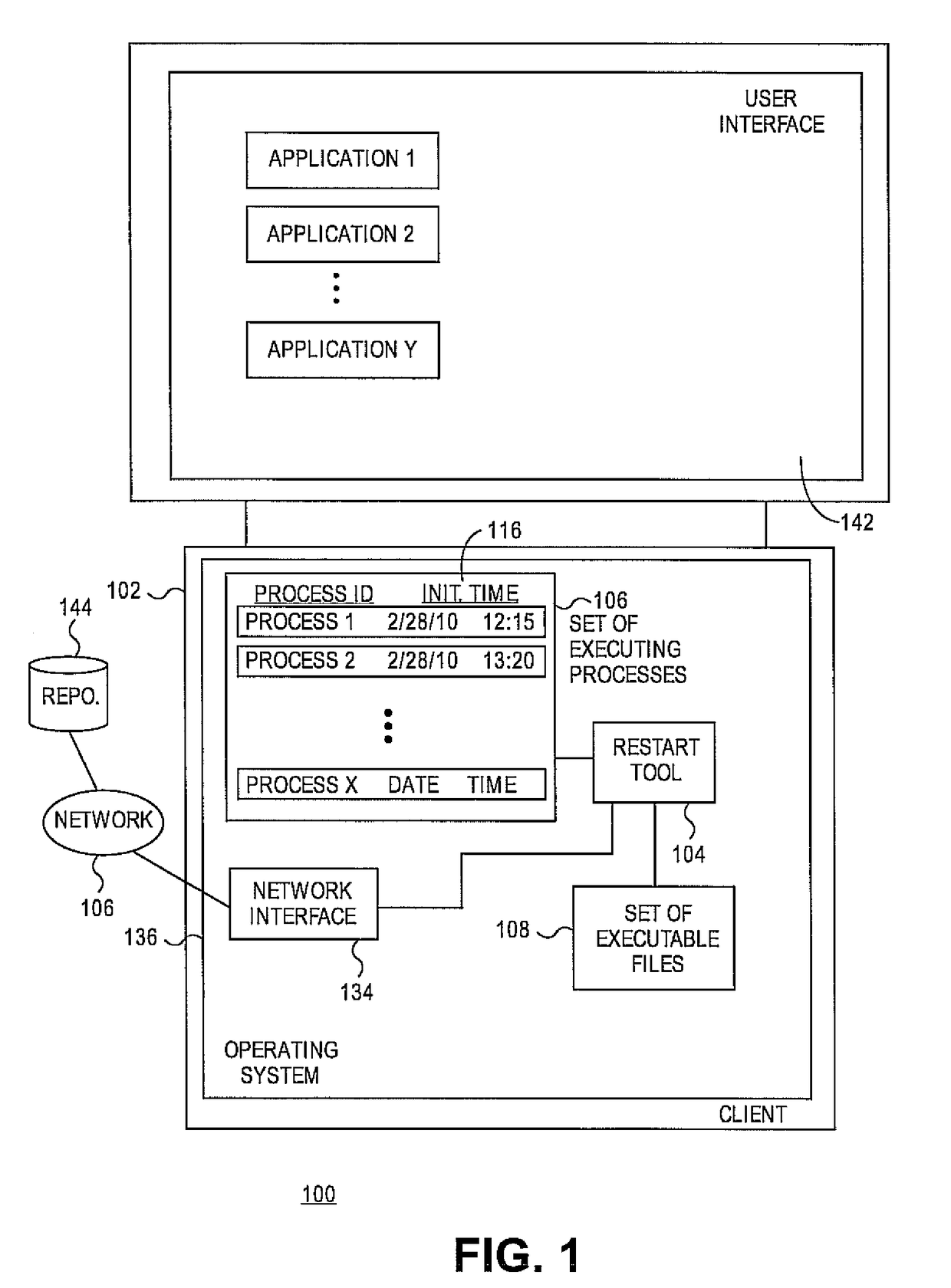 Detecting computing processes requiring reinitialization after a software package update