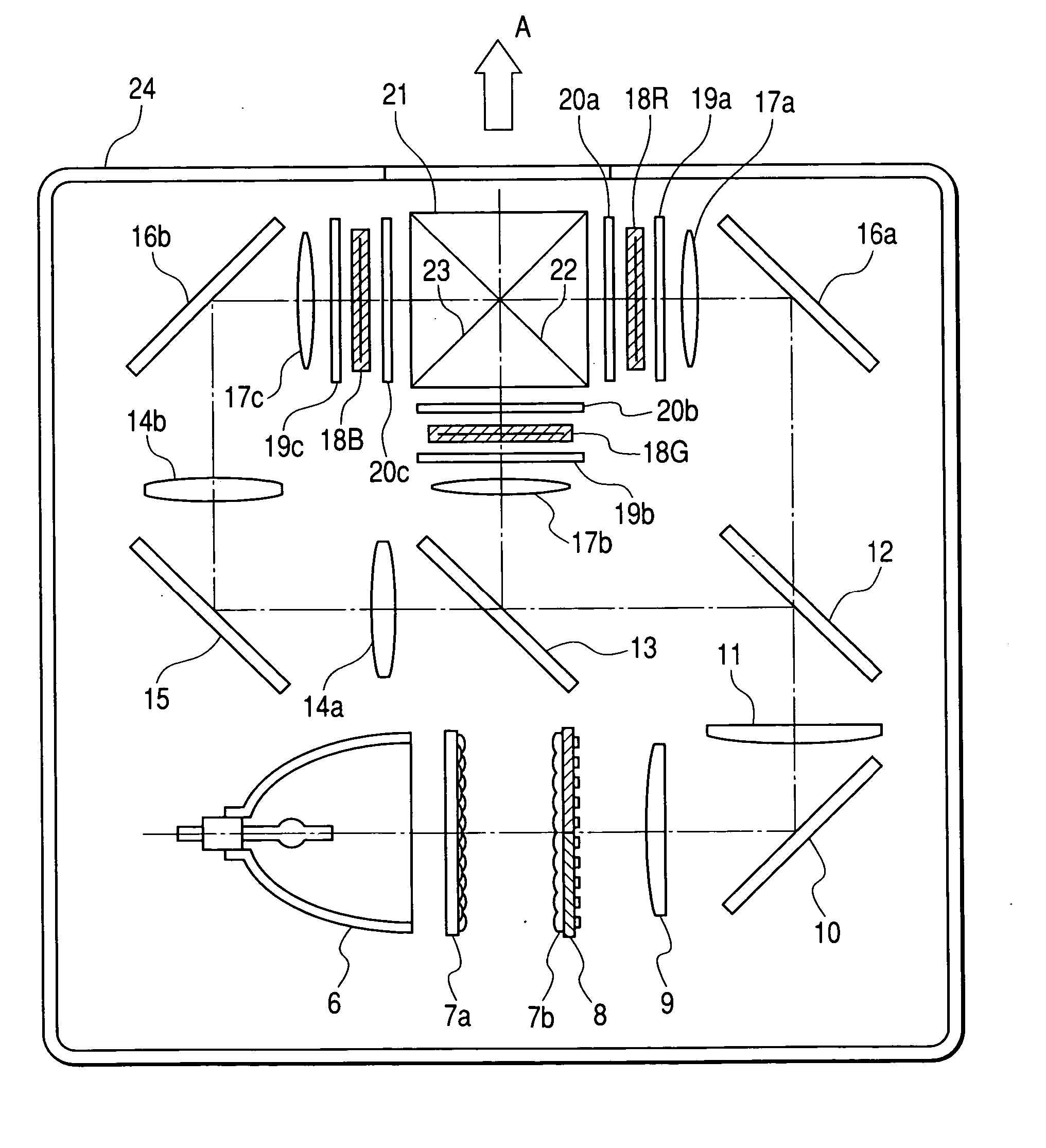 Optical projector and image display apparatus using the same