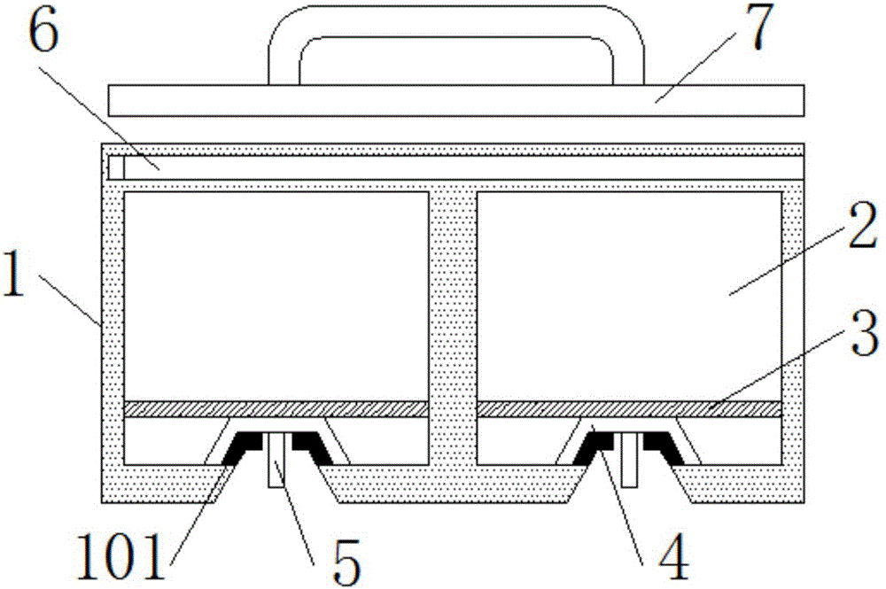 Toast bread mold and machining technology thereof