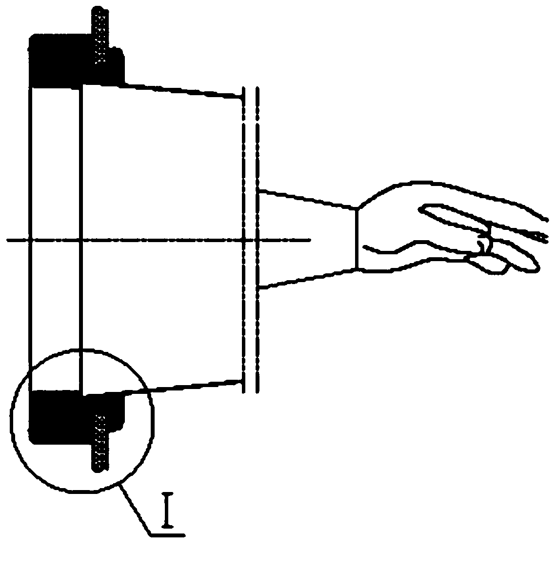 Glove ring capable of realizing online glove replacement