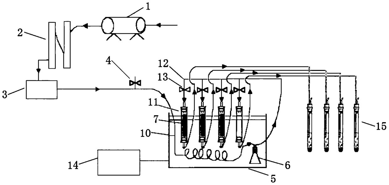 Device and method for dynamic and continuous large sample measurement of soil respiration rate and isotope composition