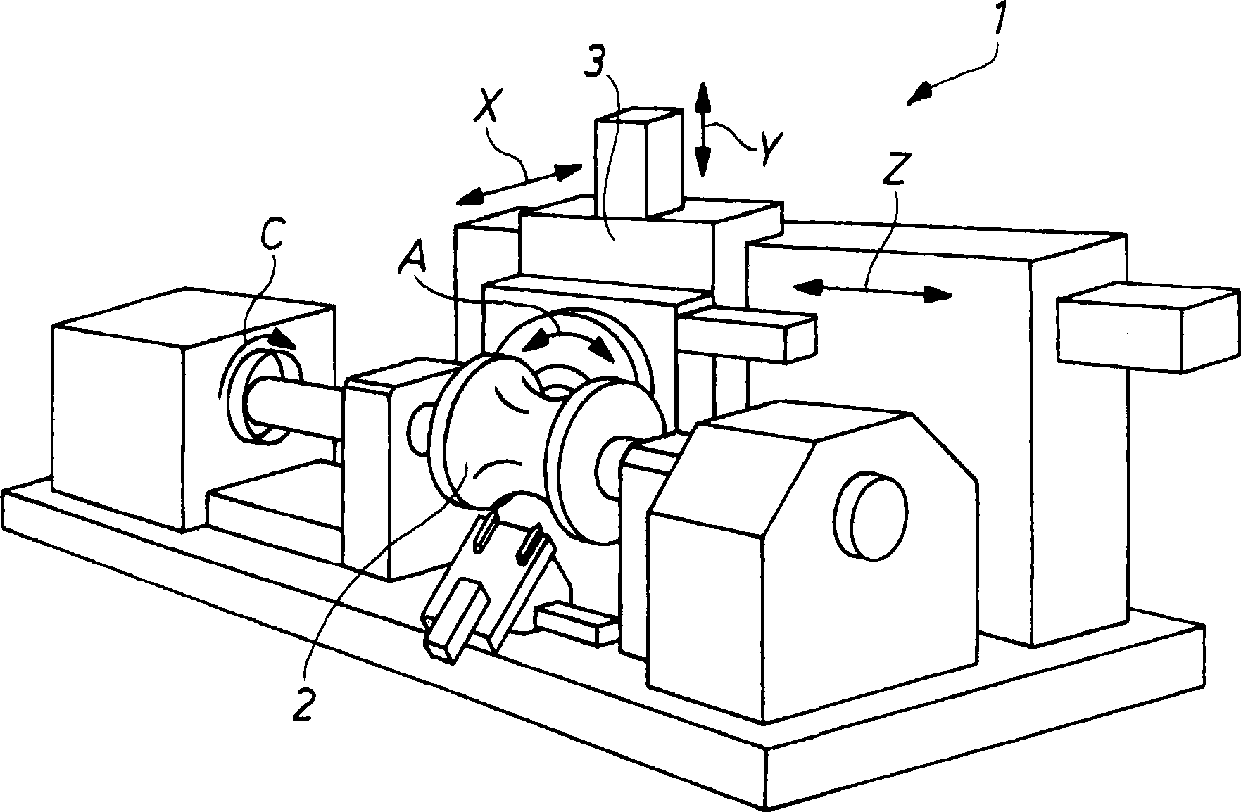 Method and processing machine for tensioned processing of complex contours of asymmetric workpieces