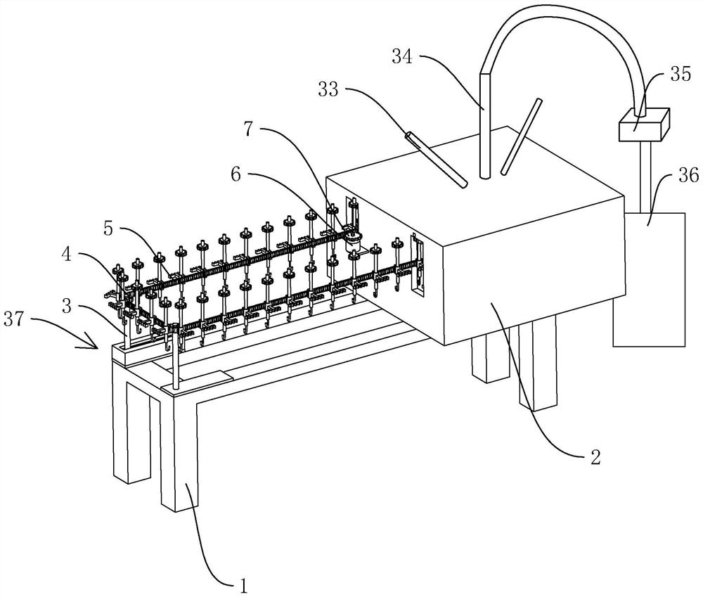 Paint spraying system for monitoring equipment