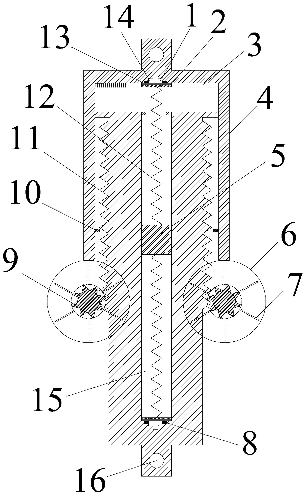 Swing suppression energy dissipation device