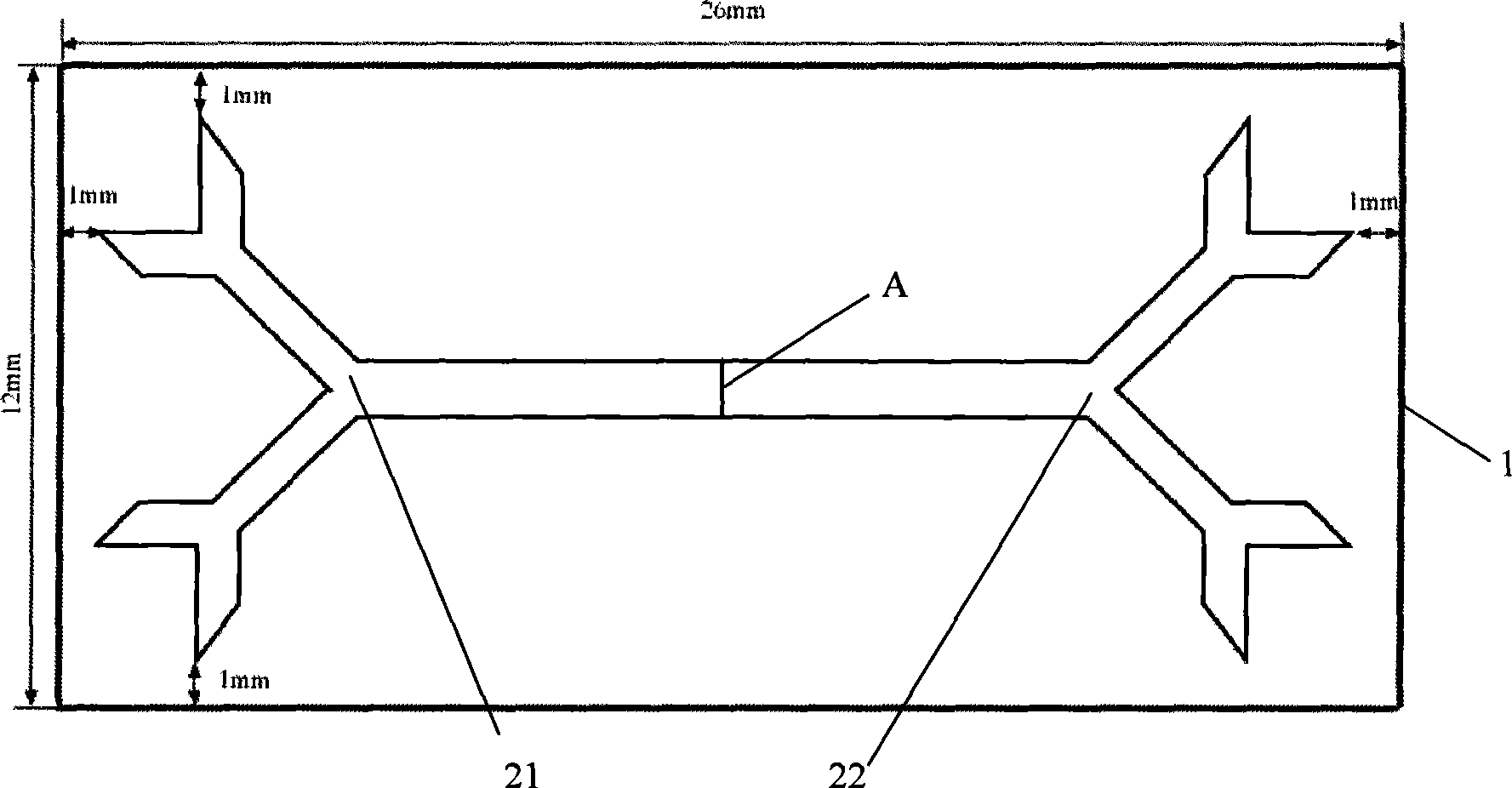 A ceramic tree fractal dipole antenna with gradually changing dielectric coefficients