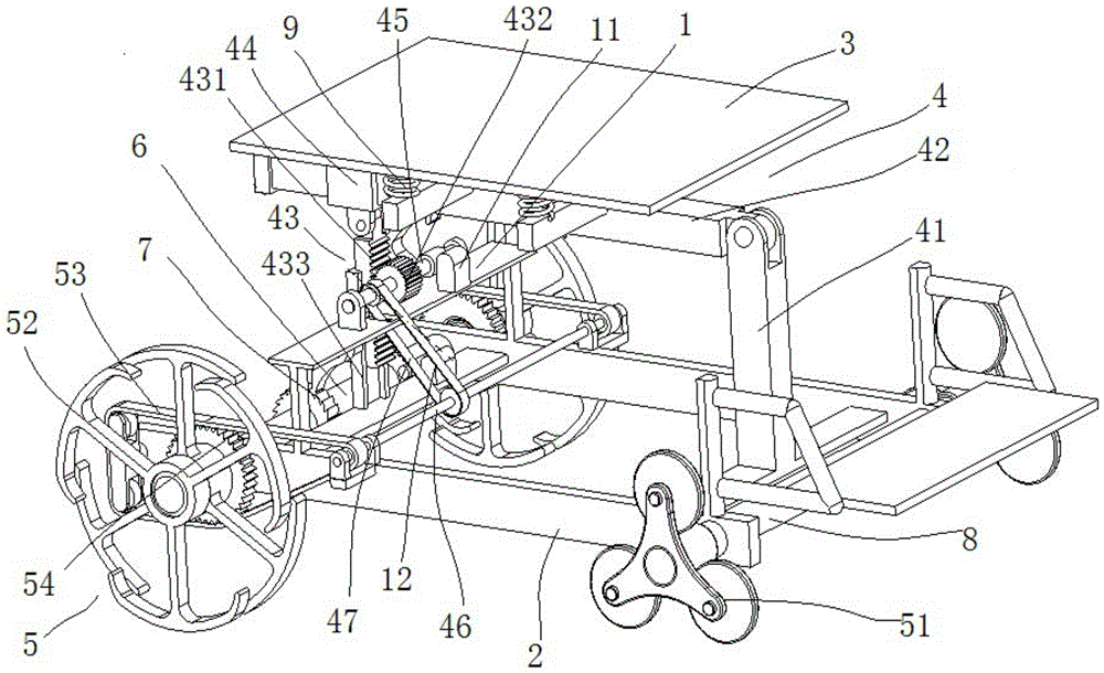 variable wheel stair climbing wheelchair