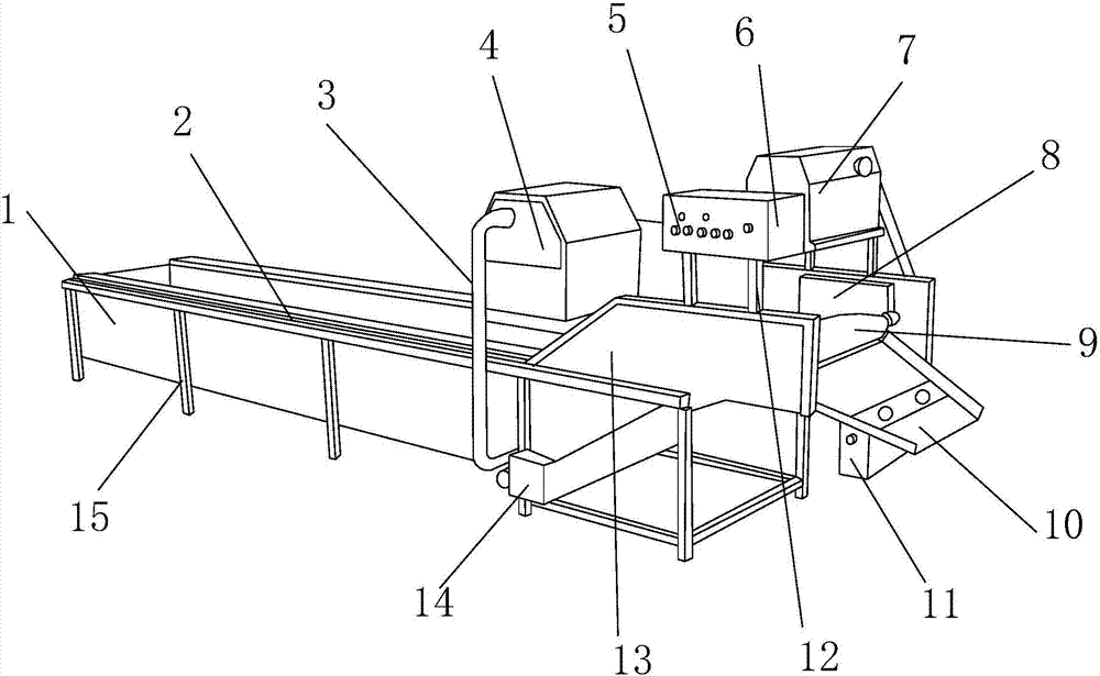 Thawing machine for raw shrimp type aquatic products