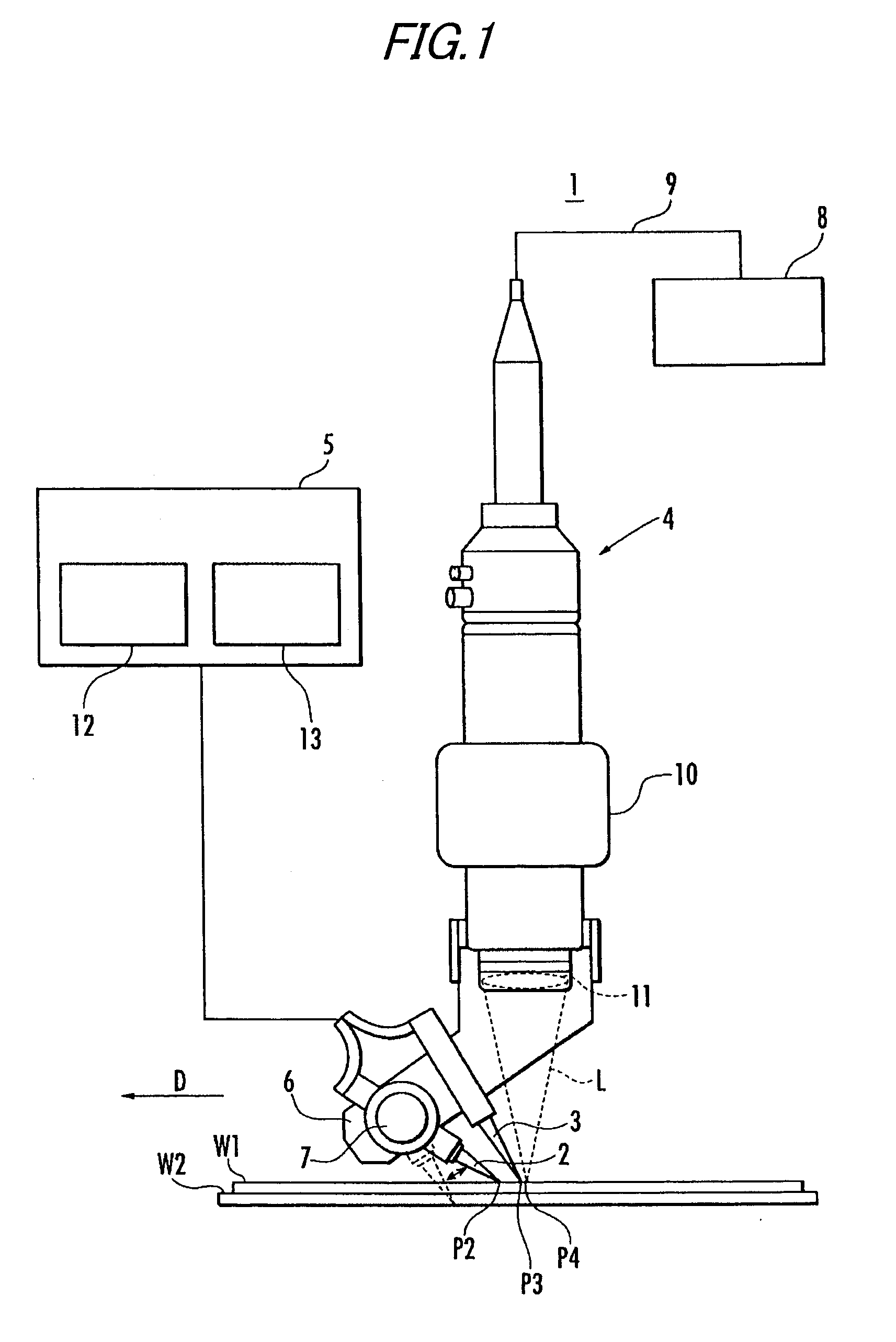 Laser welding method and device