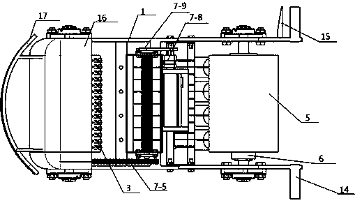 Hand-push type scutellaria baicalensis seeding machine with electronic detection device