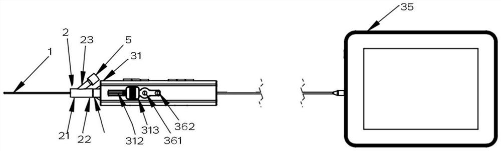 Visual puncture needle system with protection function