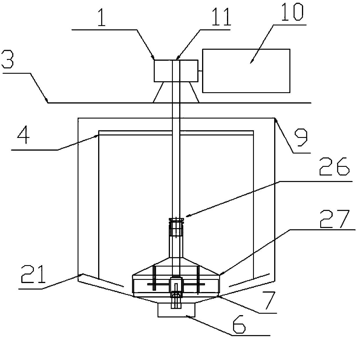 Uniform powdery material feeding device