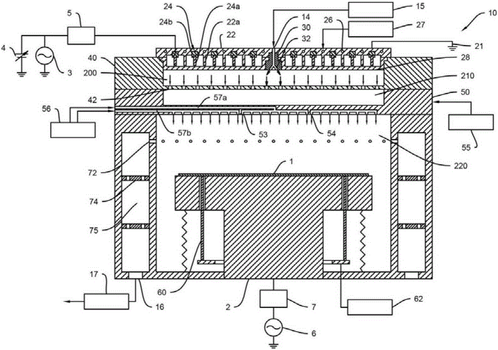 Plasma treating apparatus for vapor phase etching and cleaning