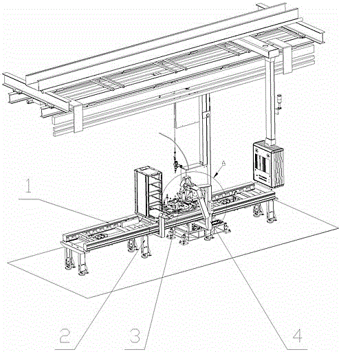 Swing type pneumatic clamping reaction arm mechanism