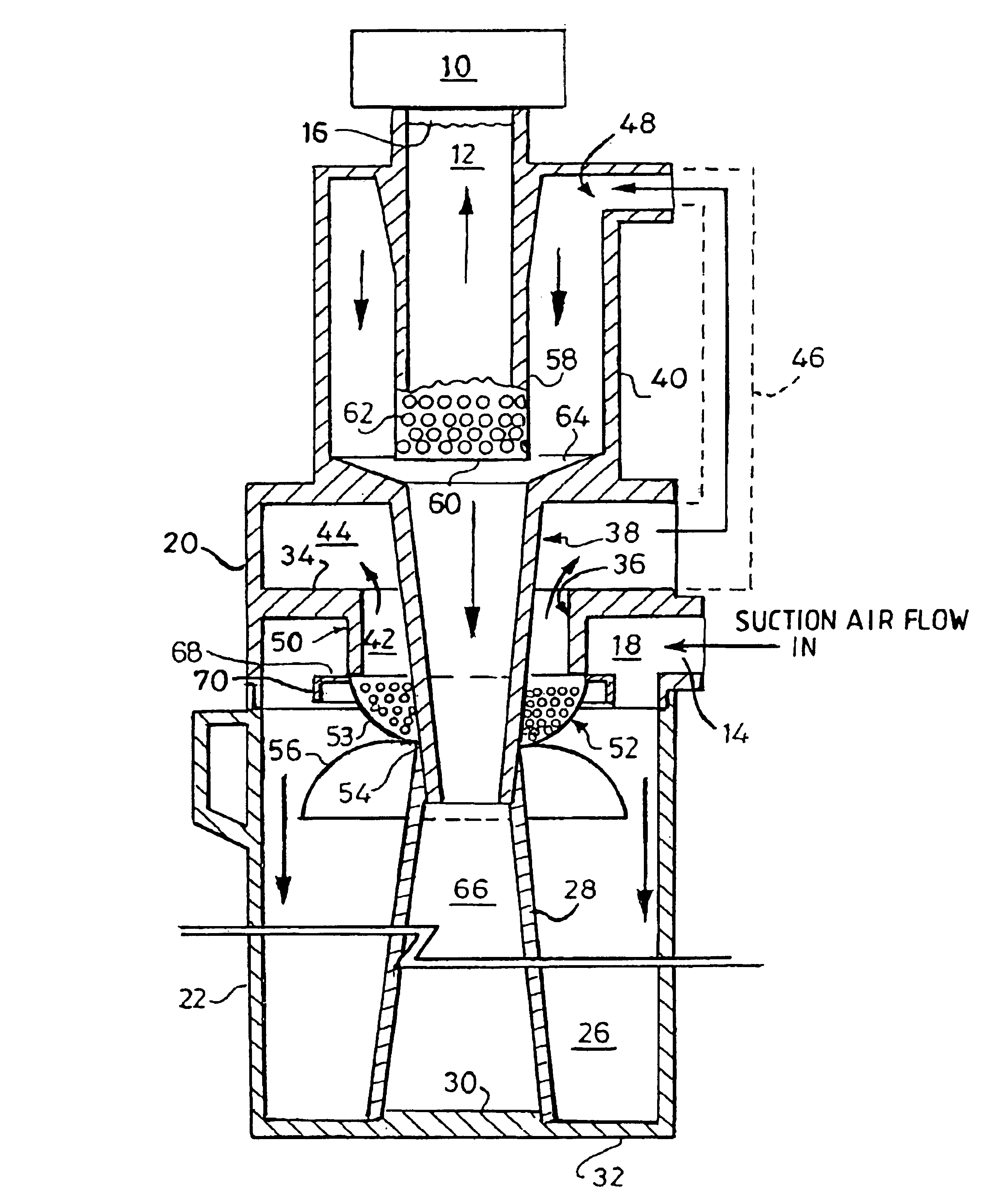 Air/particle separator