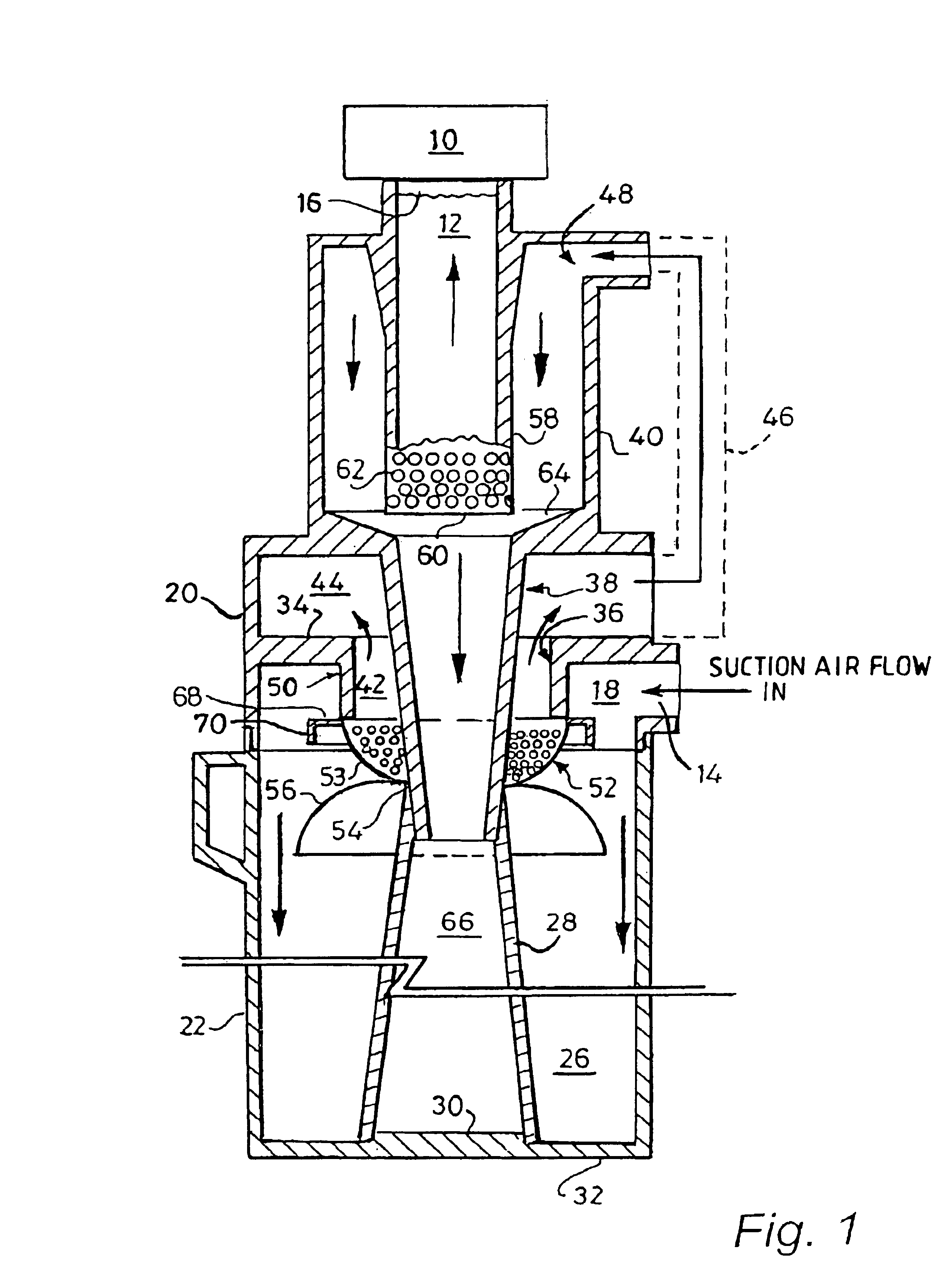 Air/particle separator