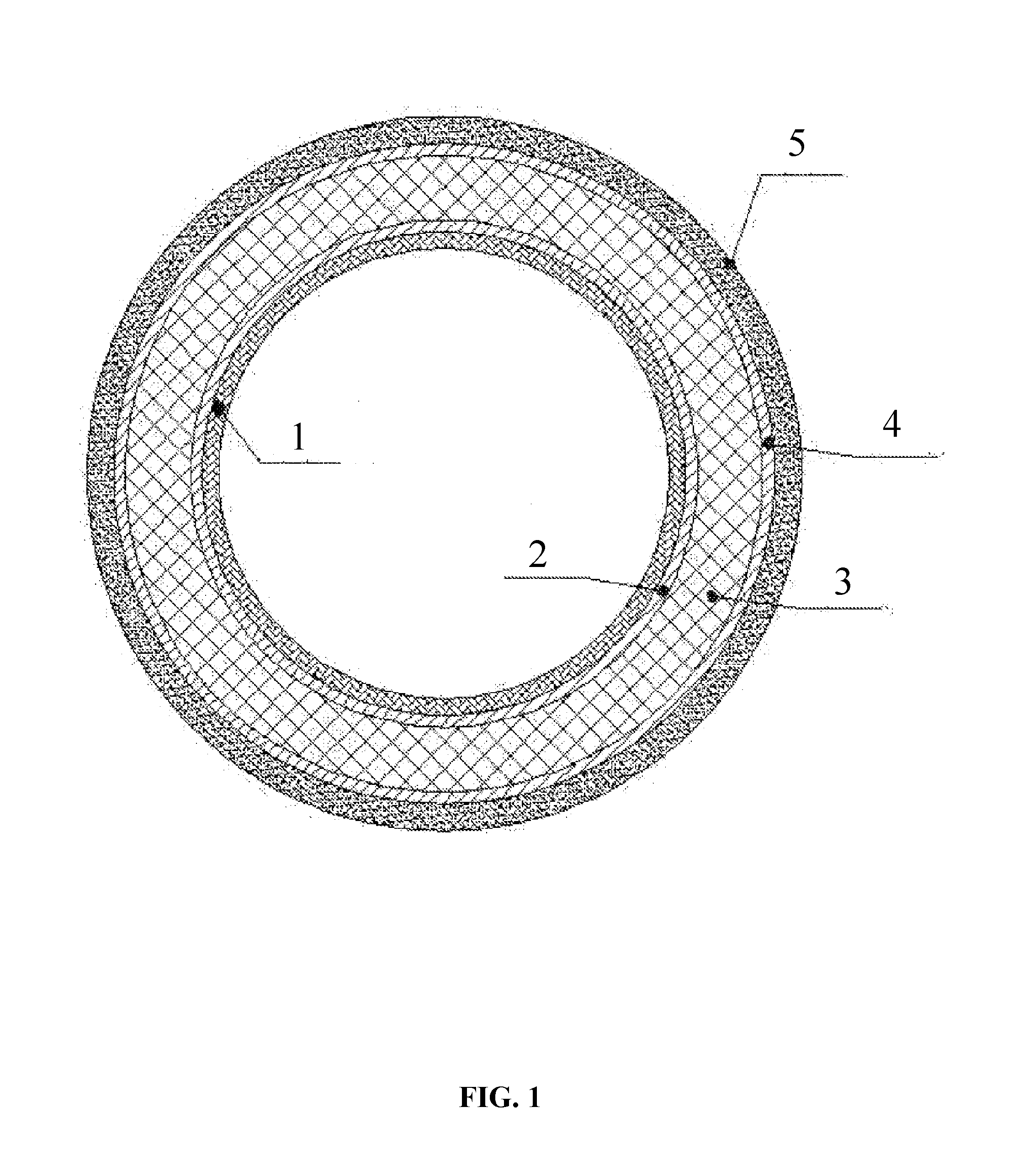 Thermosetting bamboo sand composite pressure pipe