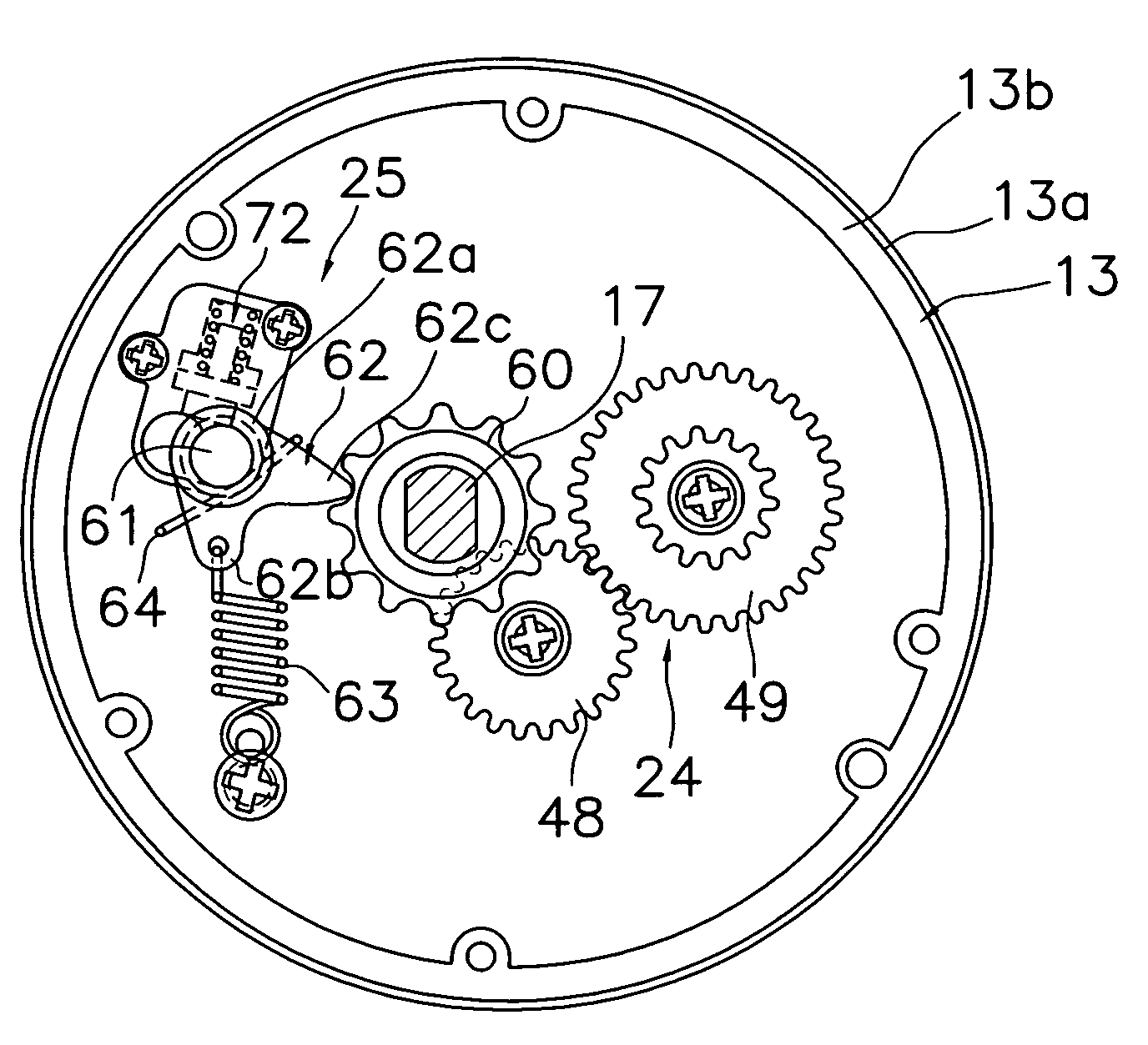 Sound generating device for a dual bearing reel