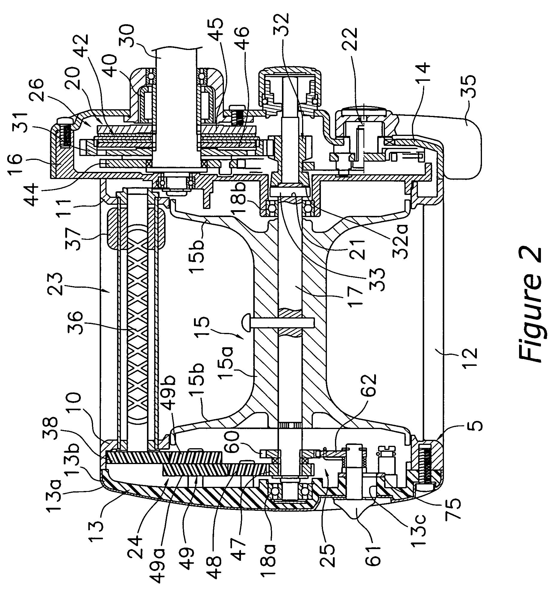 Sound generating device for a dual bearing reel