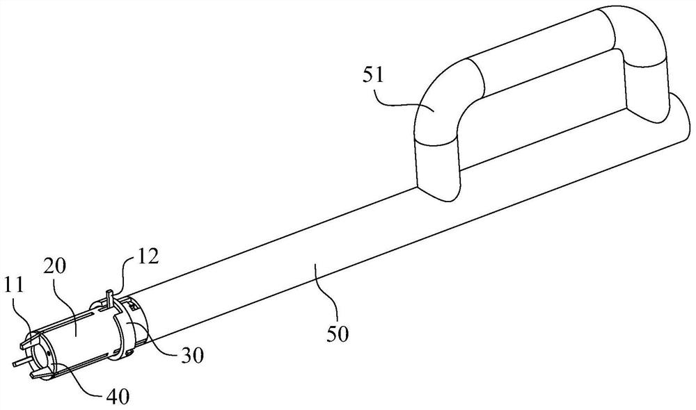 Clamping piece installation accessory