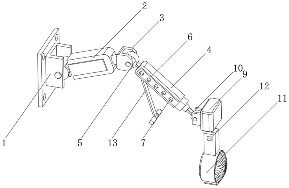 Drying and sound-absorbing tunnel construction lamp mechanical assembly