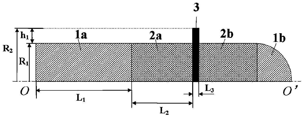 Radial strong current electron beam composite guiding magnetic field system