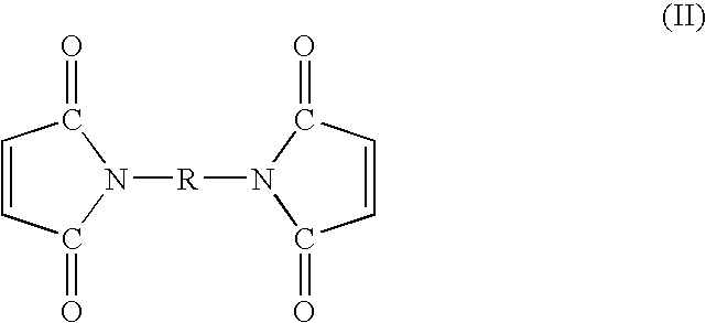 Battery electrode paste composition containing modified maleimides