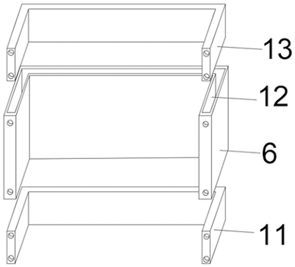 Modular optical cable cross-connecting box and assembling method