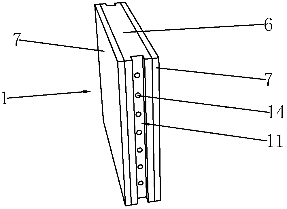 Light composite slat system and construction method thereof