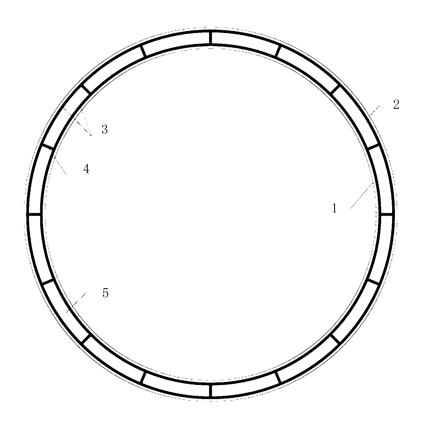 Waterproof structure of shield tunnel segment