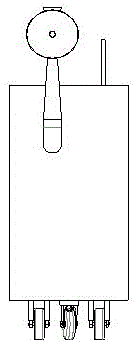 Dry-wet-combining multi-stage dust removing device for mine