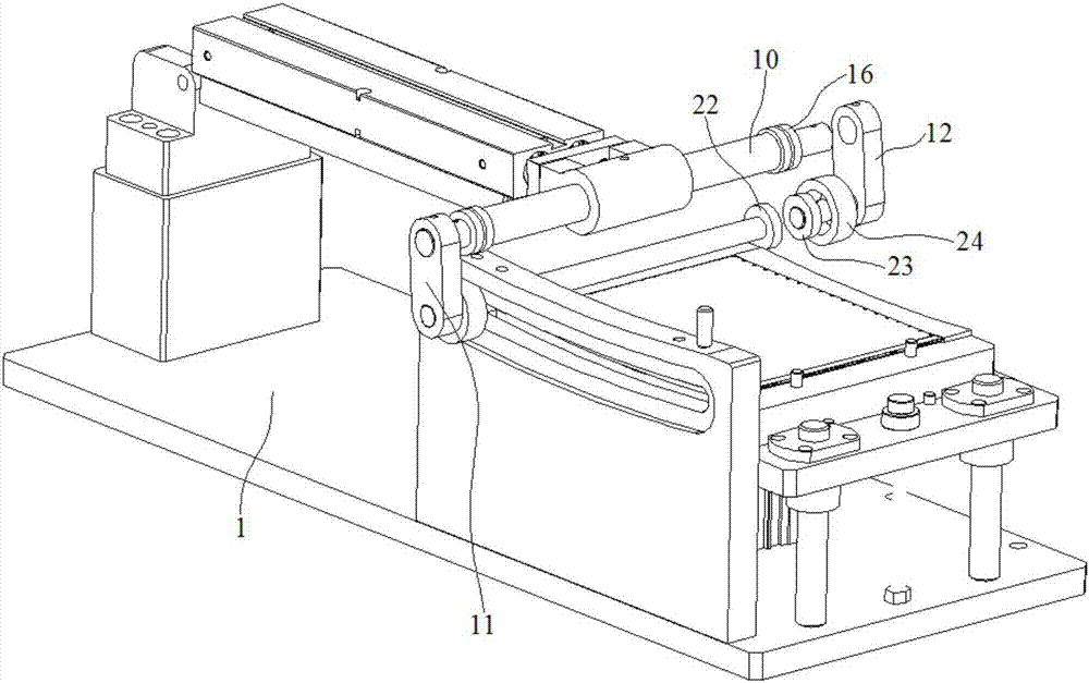 LCD screen backplane leveling mechanism for electronic products