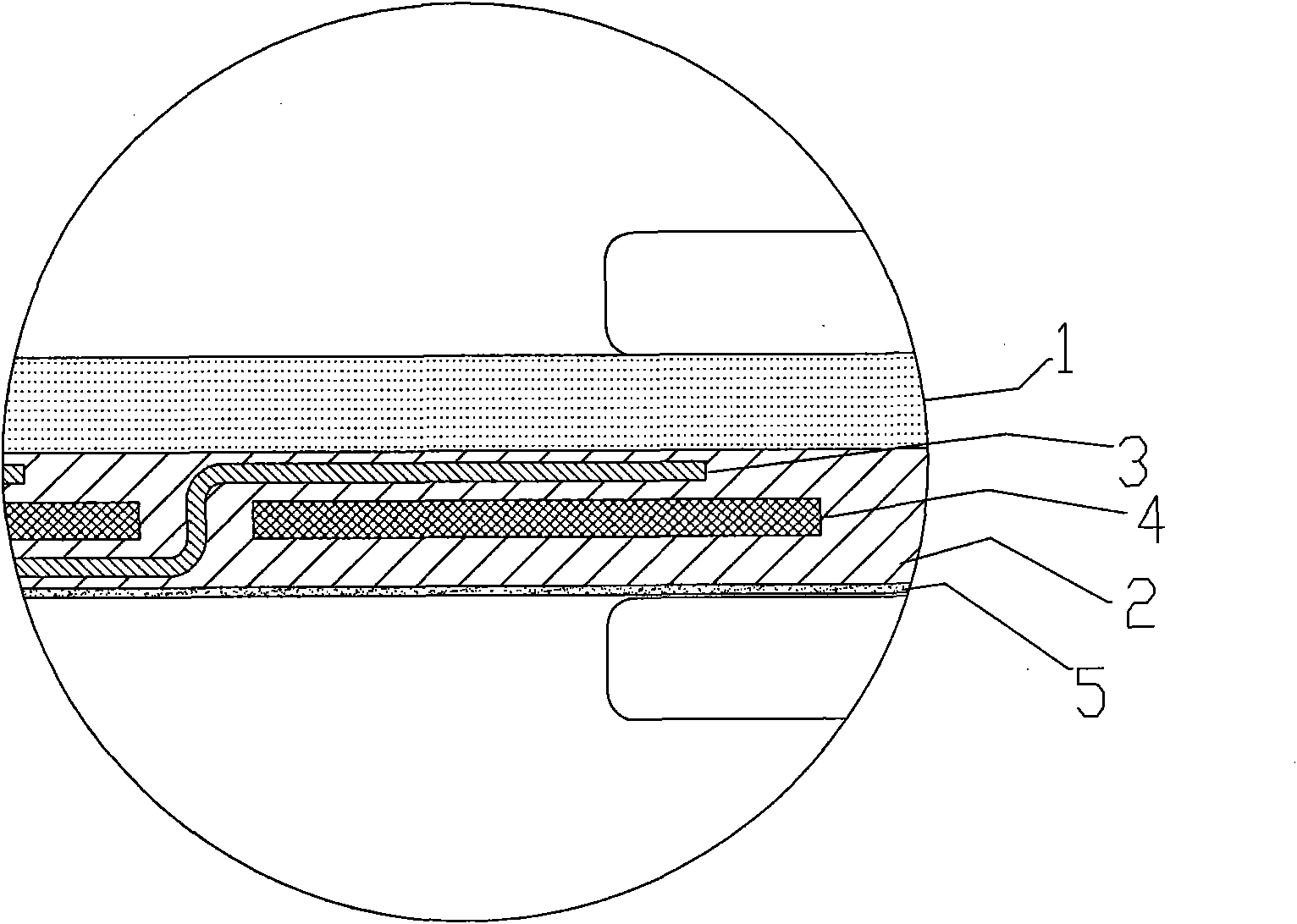 Structure of ultra-thin crystal-silicon solar battery pack and packaging method thereof