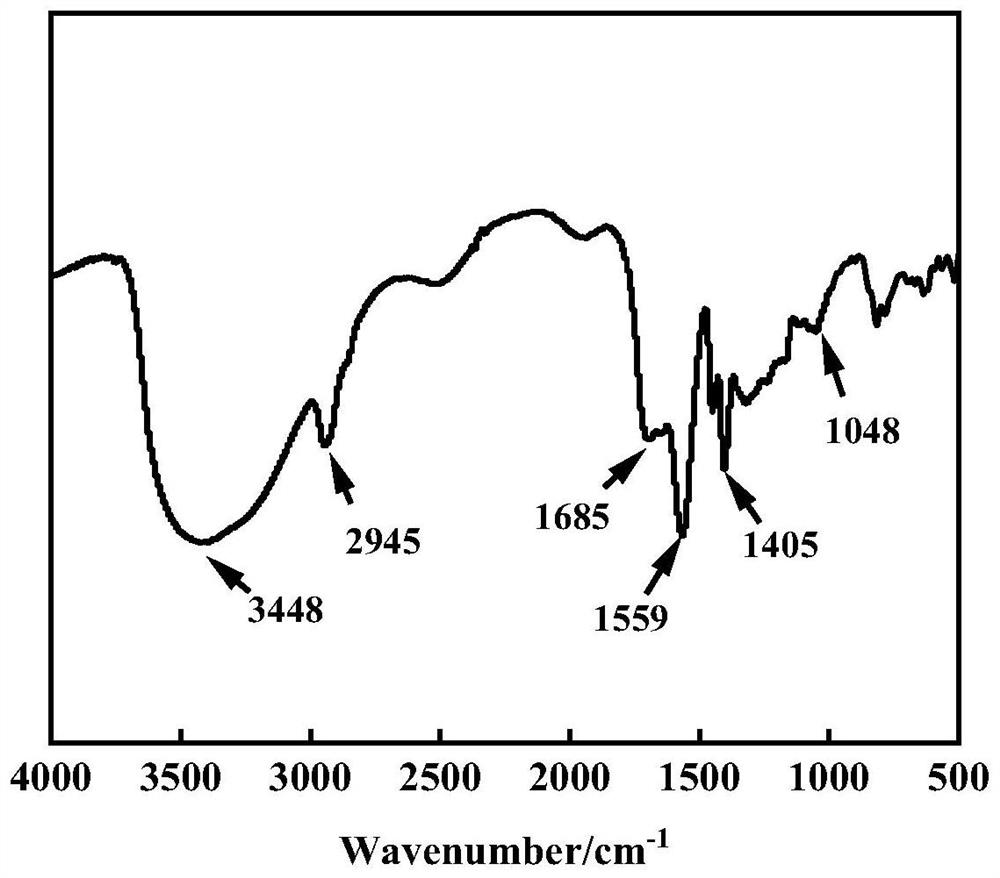 Preparation method of modified biomass charcoal composite chitosan-based adsorbent