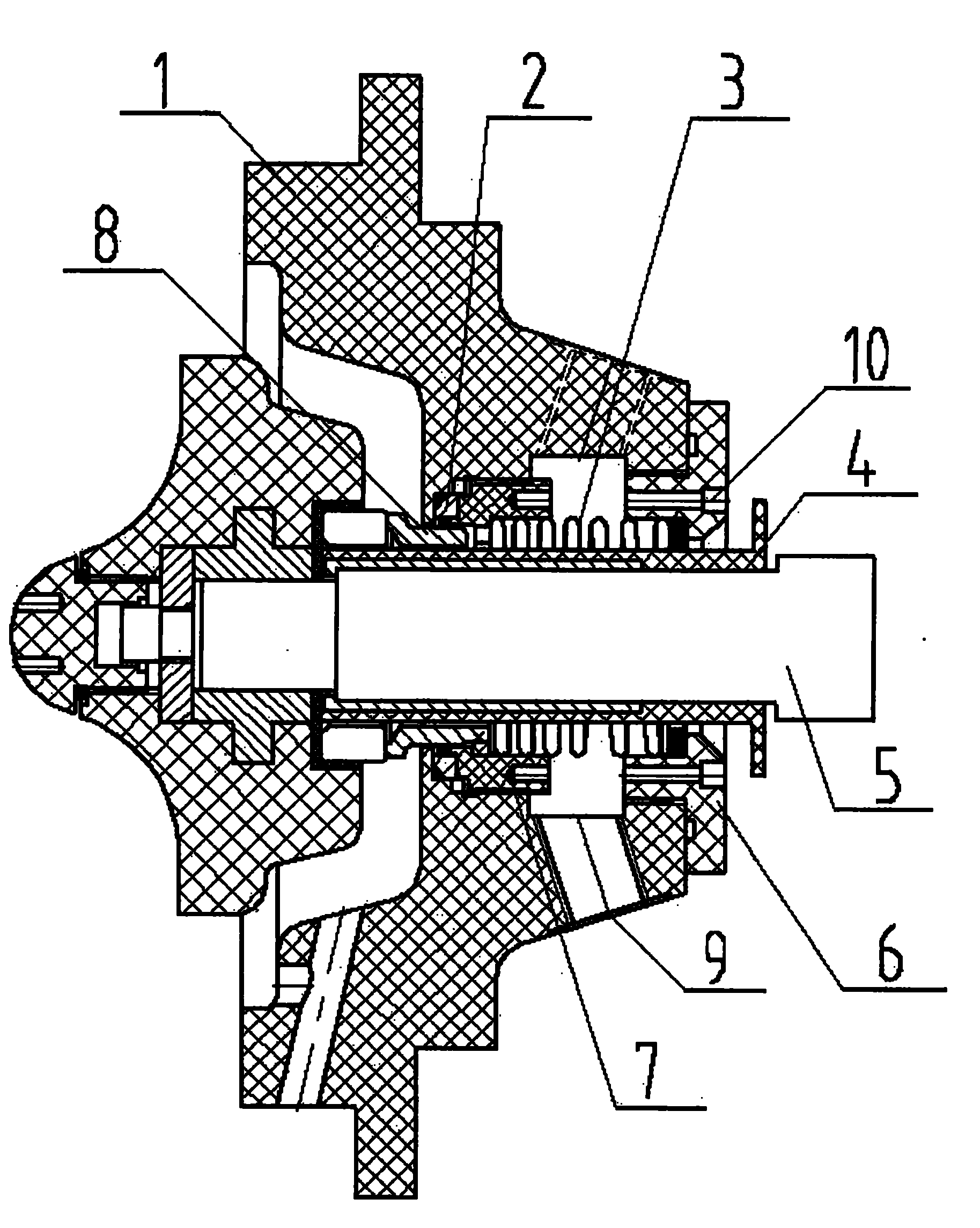 Mechanical seal of anti-corrosion centrifugal pump