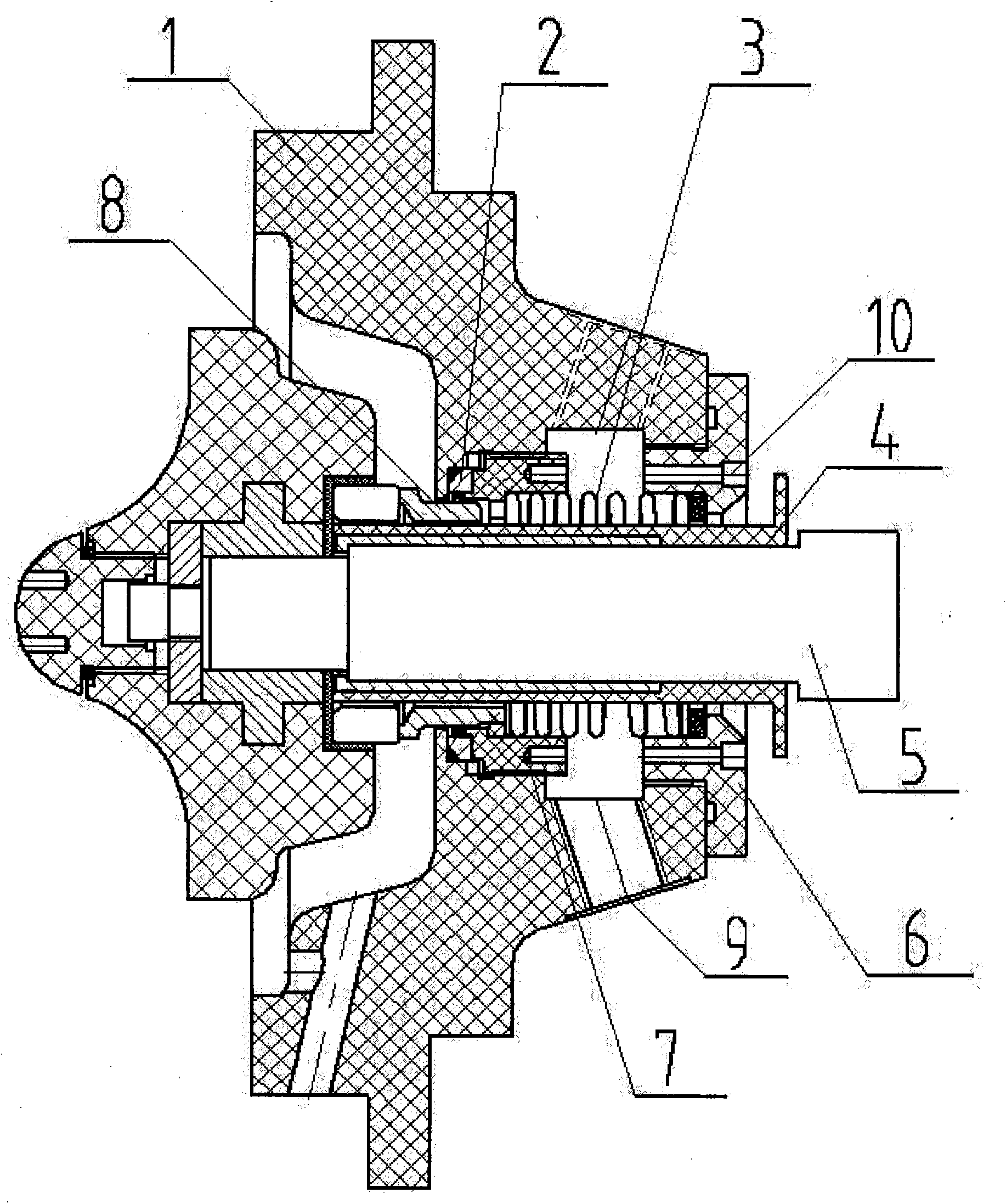 Mechanical seal of anti-corrosion centrifugal pump