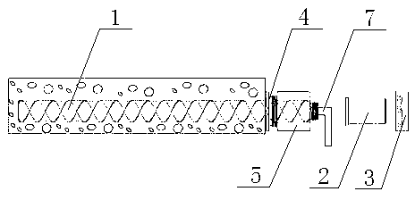 Prestressed concrete square pile spiral pipe driving device