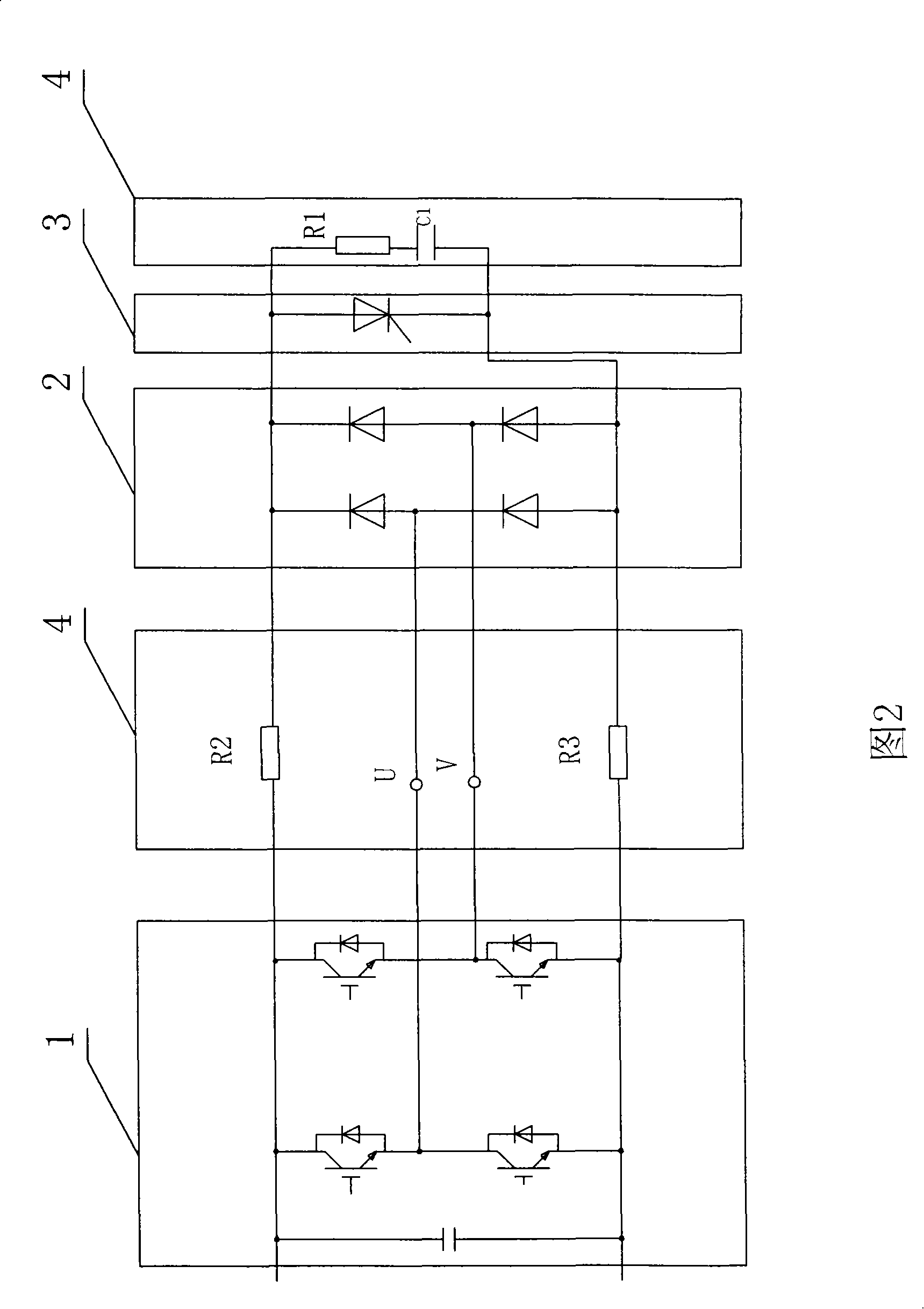 Preset voltage type high voltage frequency transformer power unit by-pass circuit for electric relay