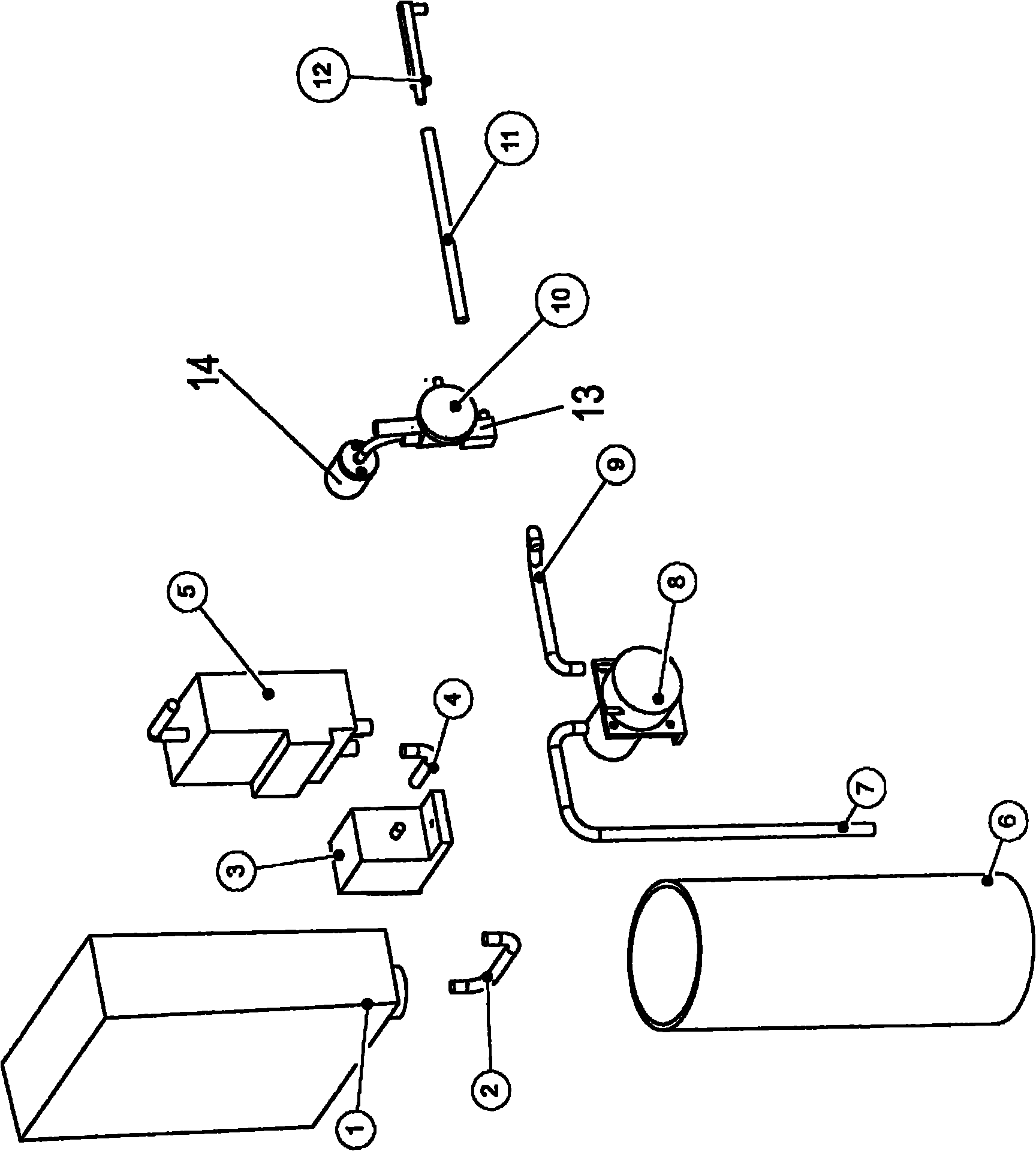 Device for transporting milk