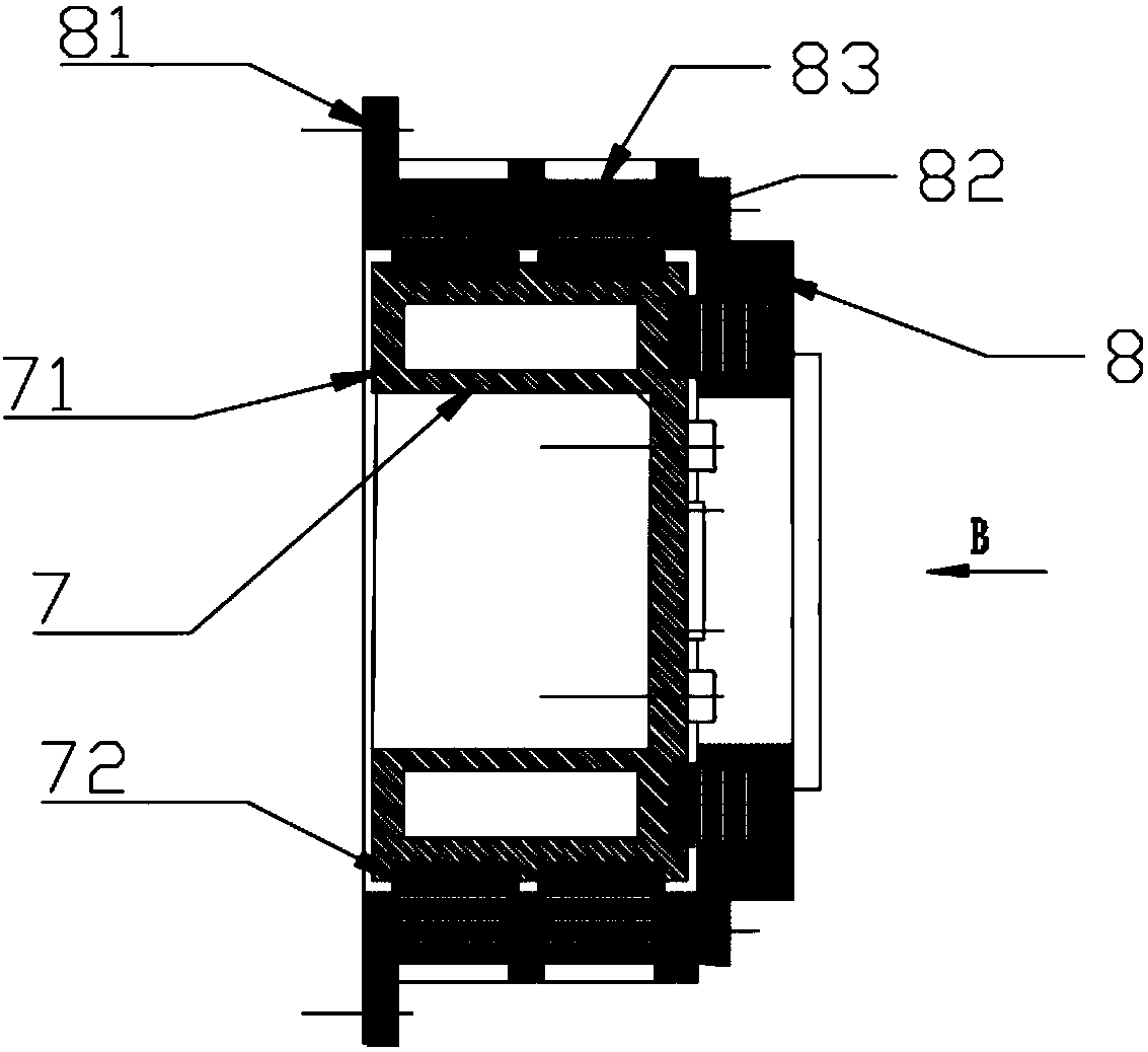 Spiral ore washing machine of frame-free combined type permanent magnet synchronous motor direct drive