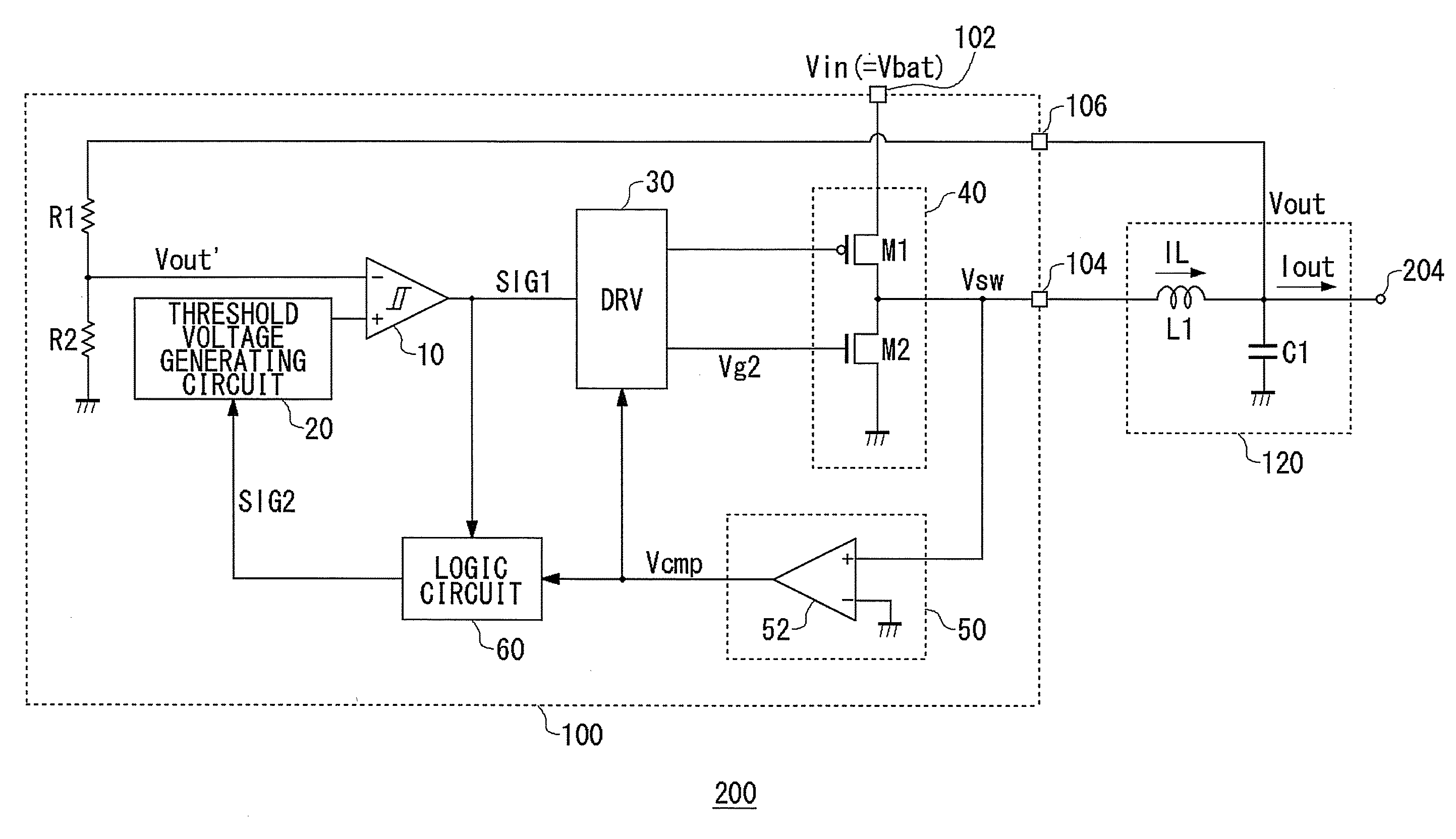 Step-down switching regulator