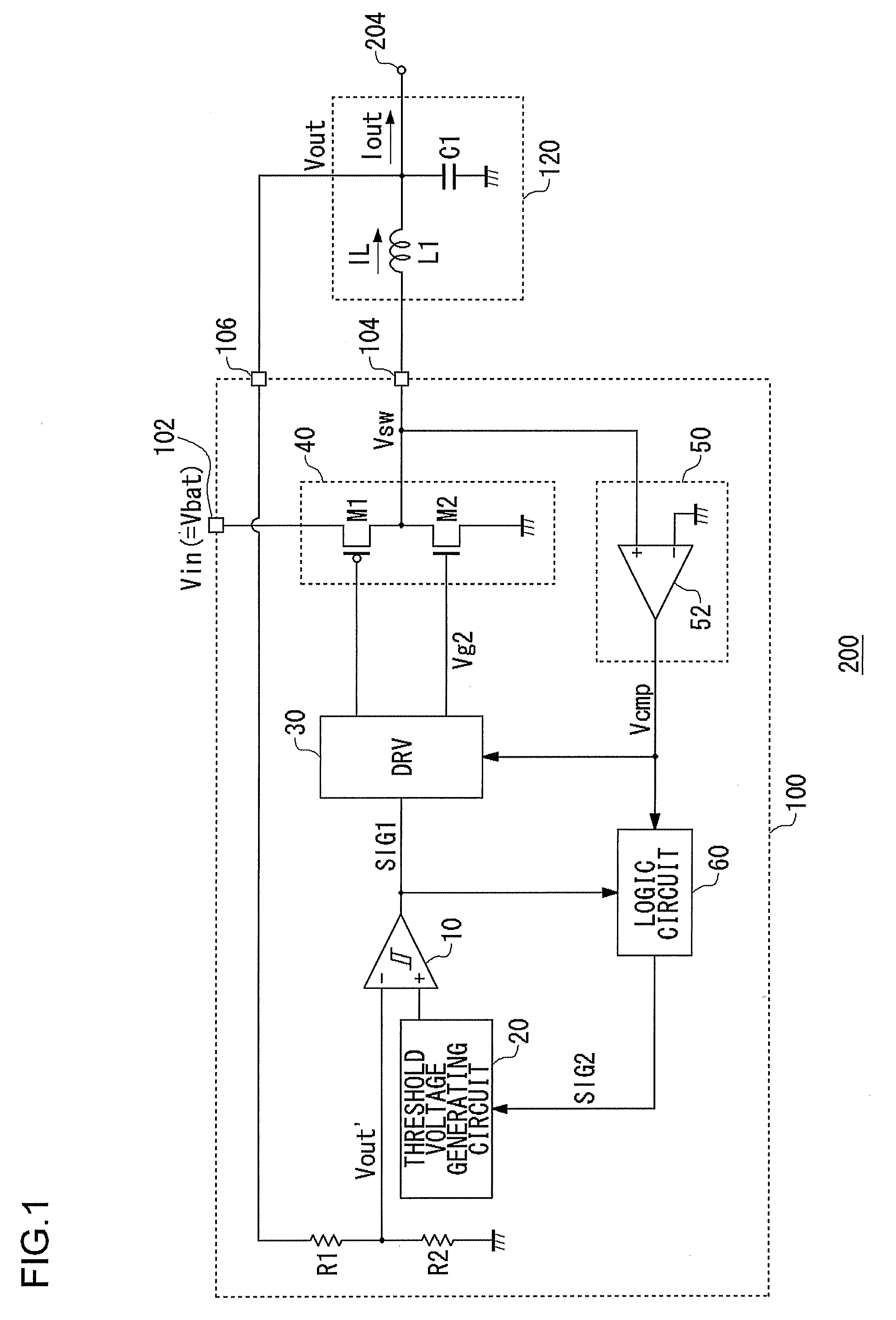 Step-down switching regulator