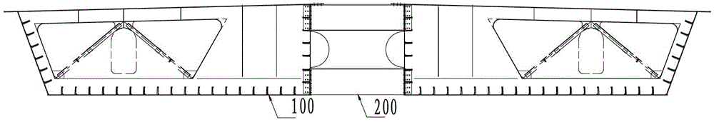 Overall installation method of double-body separable combined beam