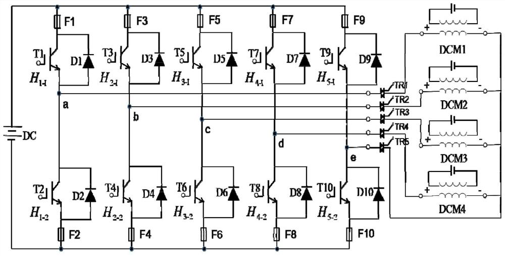 A hysteresis-loop fault-tolerant control method and control system for four DC motors connected in parallel