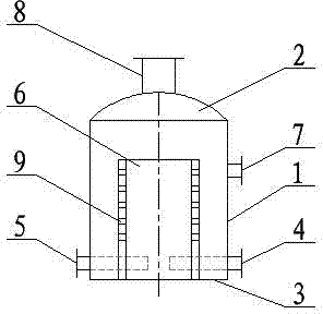 Wind-moving and energy-saving neutralization reactor in ammonium phosphate production system