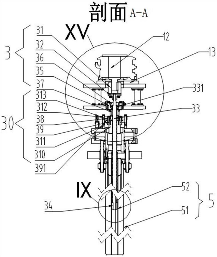 Vacuum consumable remelting furnace conductive material rod lifting device and control method thereof