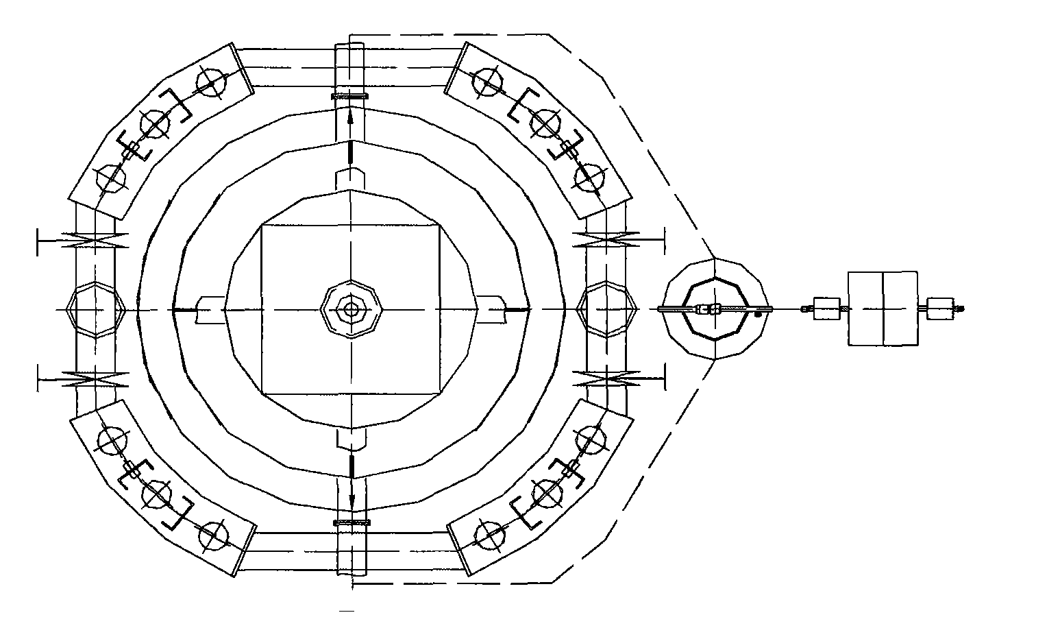 Flotation column special for floating fine flake graphite